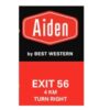 Aiden By Best Western Sign Department of Transportation