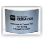 Best Western Rewards Recognition Plaque