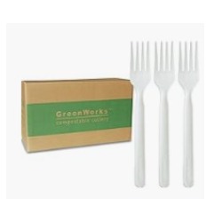 Cutlery - Compostable GreenWorks Forks 1000 Count