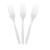 Polystyrene Fork Medium Weight White