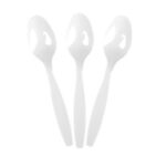 Polystyrene Tea Spoon White Medium Weight