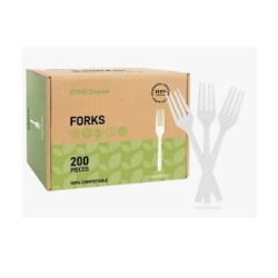 Cutlery - Compostable Forks 200 Count