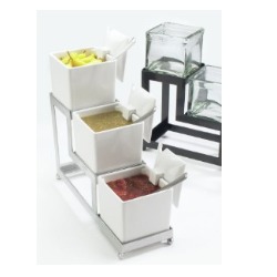 Condiment Caddy – 3 Step Jar Display