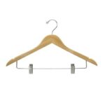 Hangers Beverly K-30-W Series with metal bar and clips