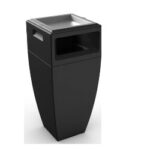 Waste Bin Kobi 43″ Tall with Ashtray Insert #8842
