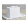 Ice Bucket, Liner & Tray Cortland Collection White Paradigm Trends  **SIGNATURE ITEM**