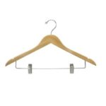Hangers Beverly K-30-W Series with metal bar and clips