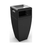 Waste Bin Kobi 43″ Tall with Ashtray Insert #8842