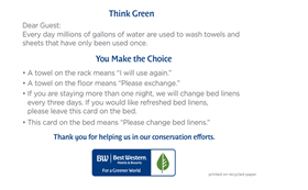 In-room Collateral (any printed material)