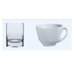 Glass Tumbler and Coffee Mug