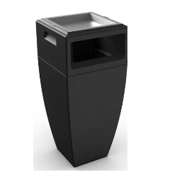Mayne Waste Bin Kobi 43" Tall with Ashtray Insert #8842