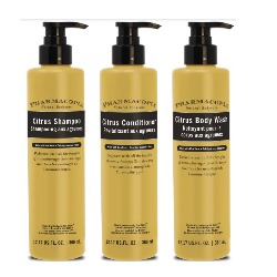 Pharmacopia Citrus Shampoo, Conditioner, Bath Gel